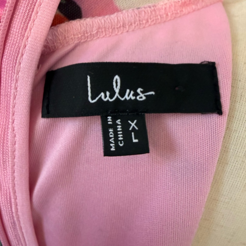 Lulu's Pink Floral Long Sleeve Top - Picture 5 of 5